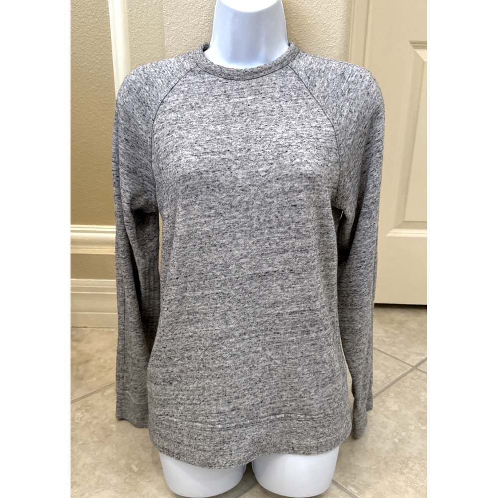 T Alexander Wang Women's Size XS Heathered Gray Sweatshirt Pullover Casual